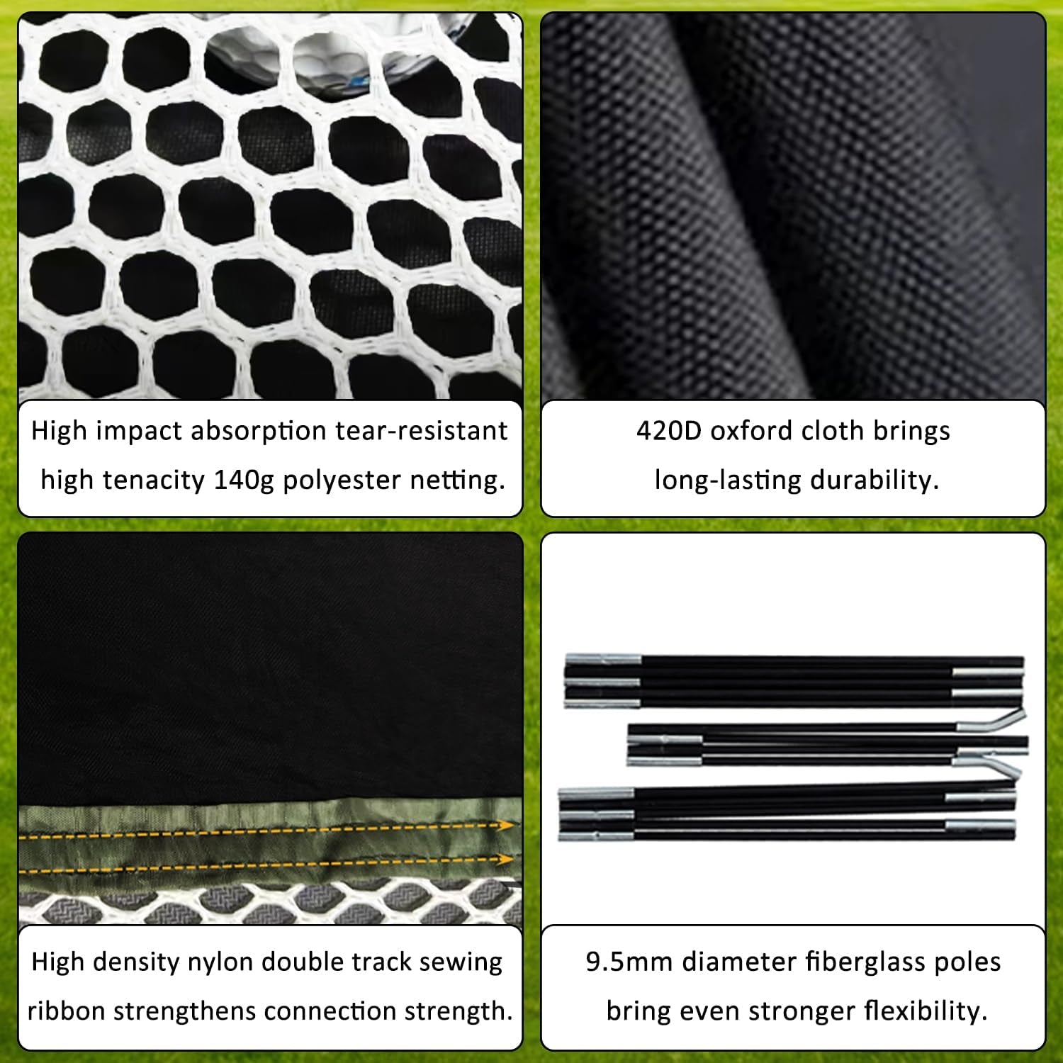 Golf Net for Backyard Practice: 12X7Ft Hitting Net with Mat & Target – Training for Driving Chipping Swing Golf Gift for Dad Husband Men