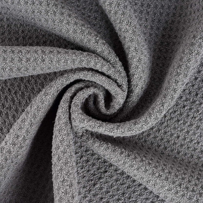 Tri-Fold Golf Towel | 16" X 24" | Premium Microfiber Fabric | Waffle Pattern | with Heavy Duty Carabiner Clip | for Men and Women (Dark Gray)